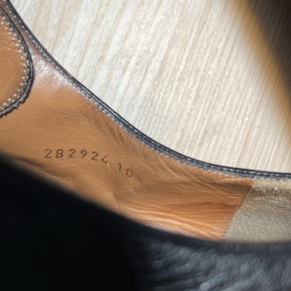 Gucci Black Leather Wingtip Shoes main image 10